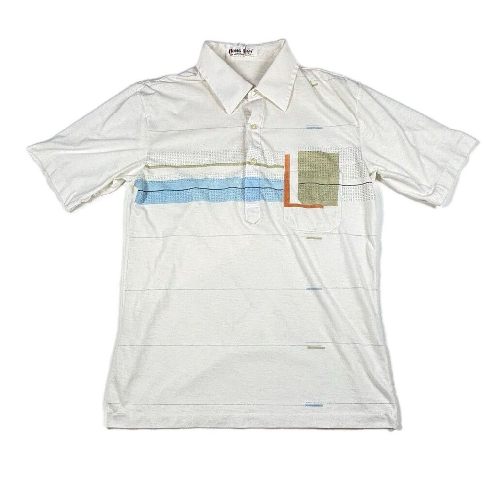 Dong Dah Vtg White Polo,men’s Size Large